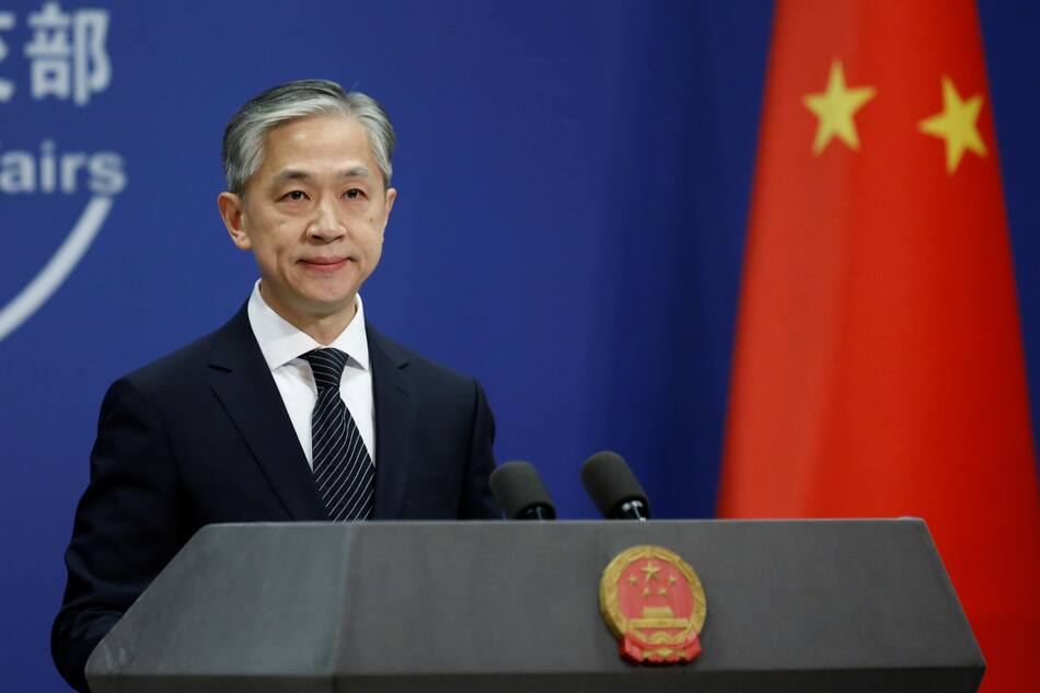 Wang Wenbin, portavoz de la Cancillería china. Foto: REUTERS.