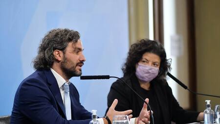 Conferencia de prensa de Carla Vizzotti y Santiago Cafiero, AGENCIA NA
