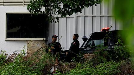 Asedio a la Embajada Argentina en Venezuela. Foto: Reuters