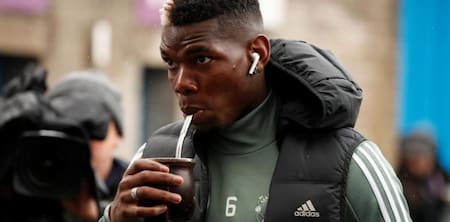 Paul Pogba tomando mate. Foto: redes sociales.