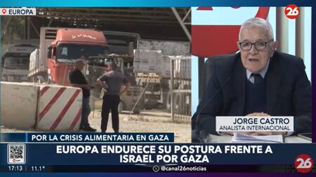 Jorge Castro sobre la postura de Europa contra Israel por Gaza.