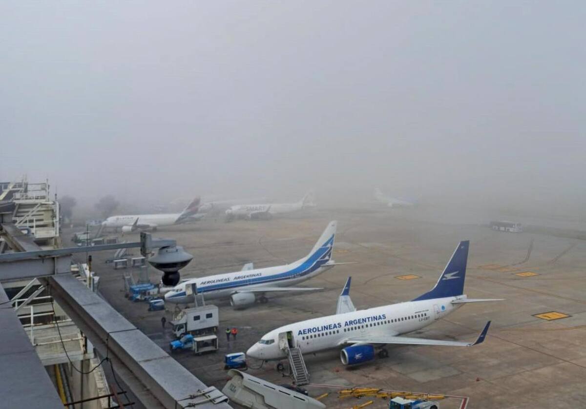 Aviones; Aeropuerto de Ezeiza. Foto: NA.