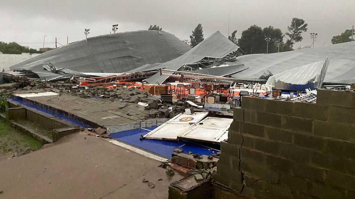 Bahía Blanca después del temporal. Foto: NA.