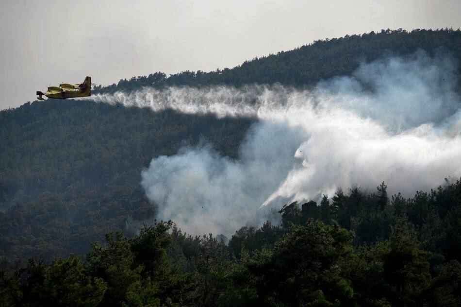 Incendios en Grecia. Foto: EFE