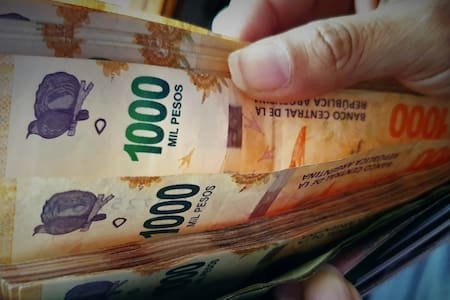 Aguinaldo, dinero, billete, plata, sueldo. Foto NA