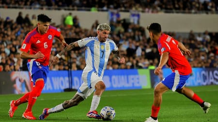 Rodrigo De Paul; Selección Argentina vs. Chile. Foto: NA (Damián Dopacio)