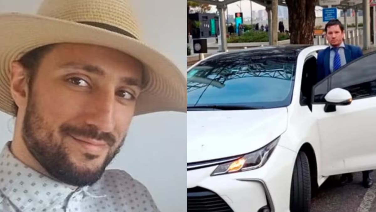 Martín Sebastián Palacios (derecha), el chofer que trasladó a Pablo Laurta (izquierda)