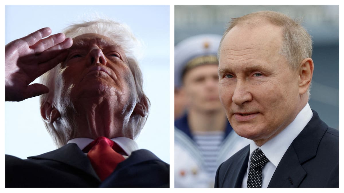 El presidente de Estados Unidos, Donald Trump y su par ruso, Vladímir Putin. Foto: Reuters/Fotojet.