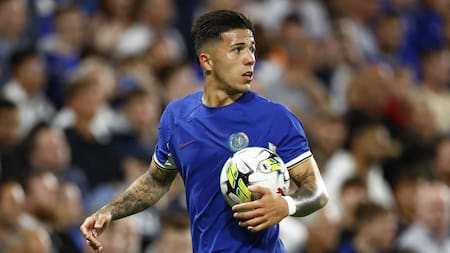 Enzo Fernández en el Chelsea. Foto: Reuters.