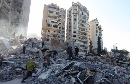 Destrucción en el Líbano. Foto: Reuters