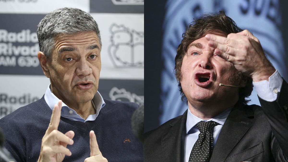 Jorge Macri y Javier Milei. Foto: NA (Damián Dopacio)