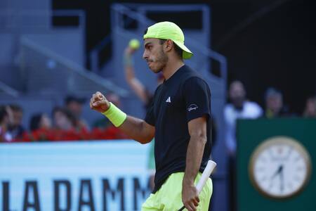 Francisco Cerúndolo en el Masters 1000 de Madrid. Foto: EFE.