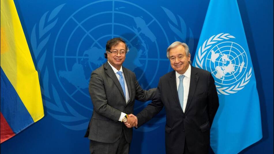 Gustavo Petro y Antonio Guterres _Reuters