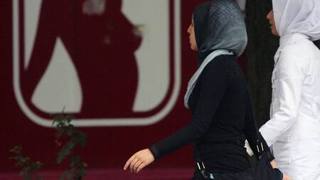 Mujeres usando el hiyab