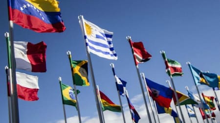 Banderas latinoamericanas. Foto: Reuters