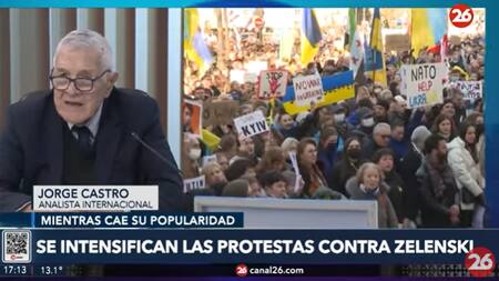 Jorge Castro sobre la situación de Zelenski en Ucrania