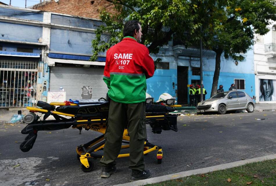 Derrumbe en Floresta, operativo rescate. Foto: NA