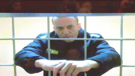 Alexei Navalny, tras las rejas. Foto: Reuters