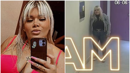 Morena Rial cuando fue a LAM. Fotos: Instagram - captura.