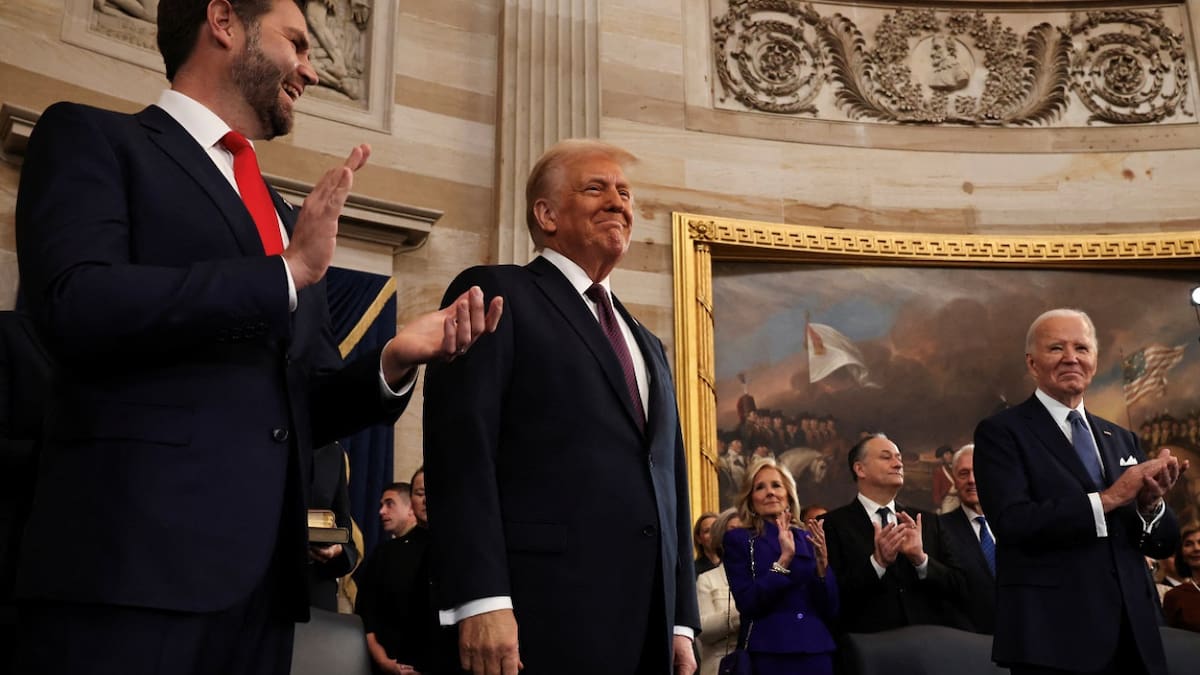 Donald Trump asume como presidente de EEUU. Foto: Reuters/Chip Somodevilla