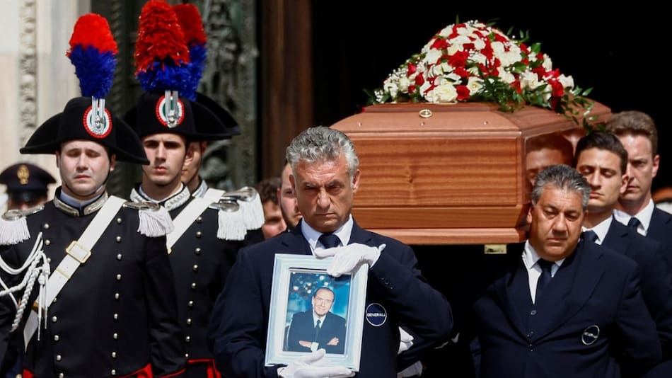 Funeral de Berlusconi. Foto: EFE.