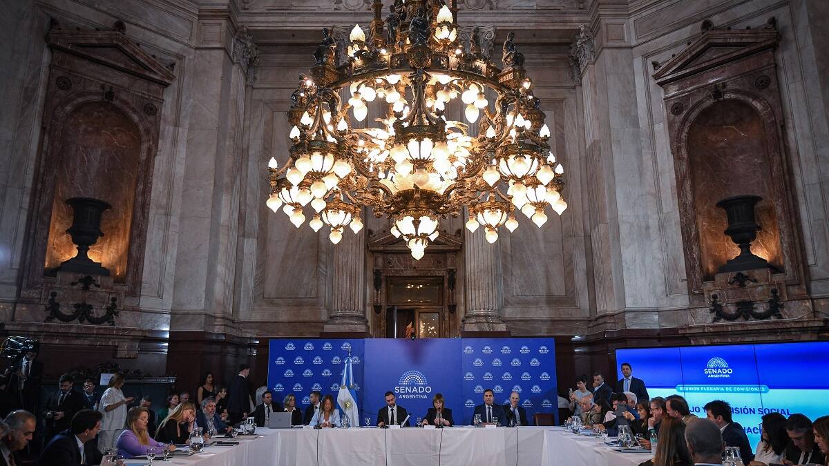 Reunión del Senado de la Argentina.