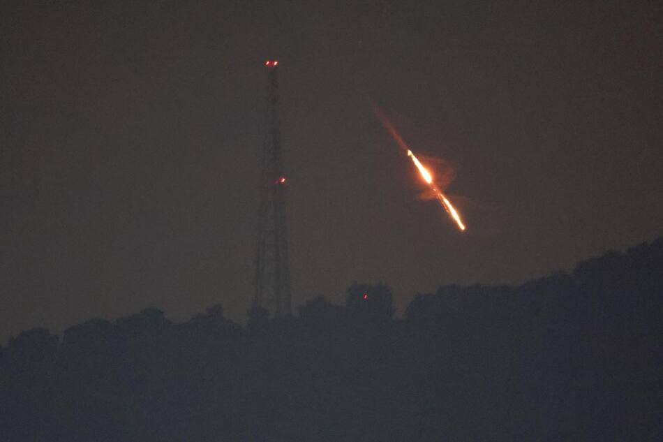 Drones y misiles iraníes sobrevuelan Israel. Foto: EFE.