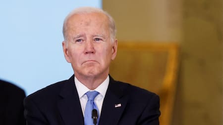 Biden en la reunión del B9. Foto: Reuters.