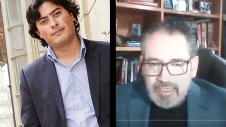 Nicolás Petro y el abogado Juan Trujillo. Foto: Revista Semana