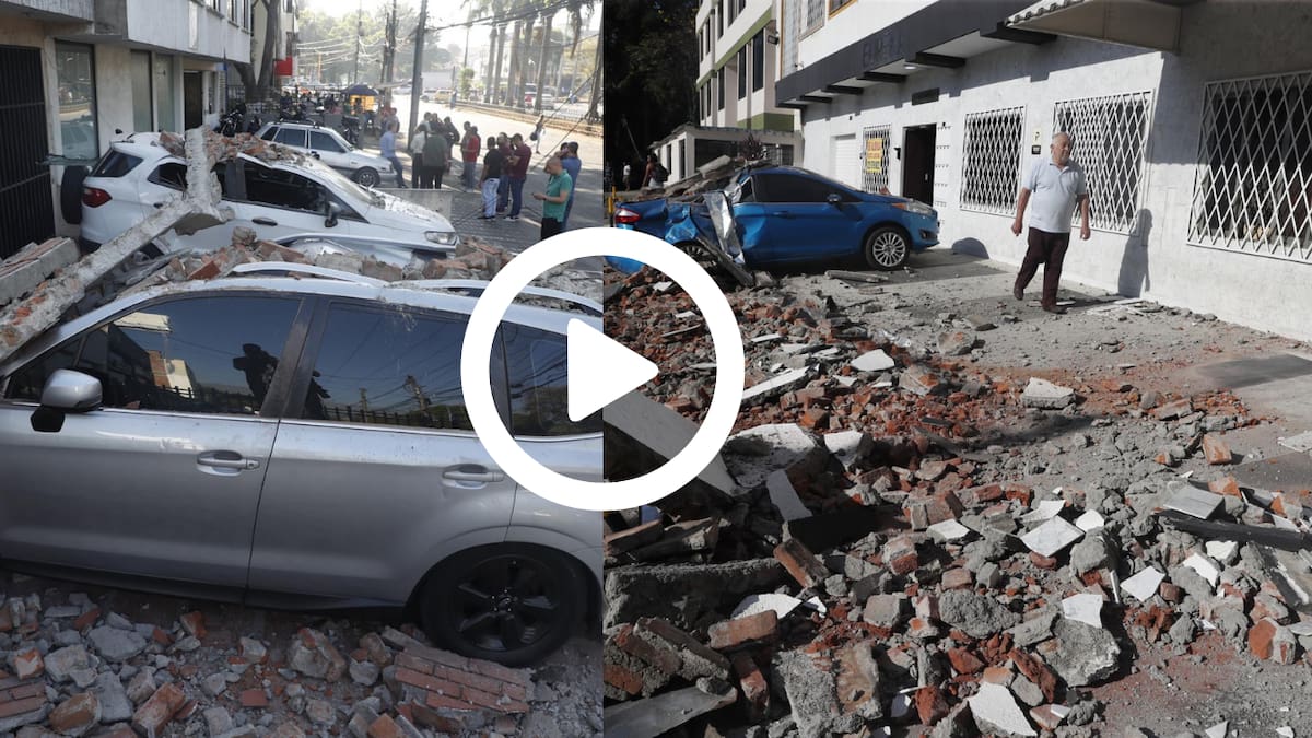 Un fuerte terremoto de magnitud 7.4 sacudió a Colombia: hay heridos y reportan graves daños en edificaciones