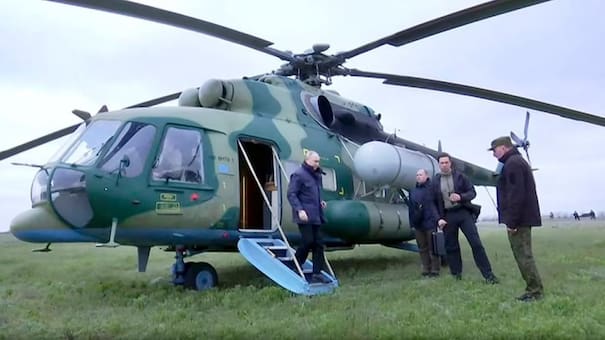 Alarma en Rusia: el Kremlin afirmó que Ucrania atacó el helicóptero de Vladimir Putin cuando visitó Kursk