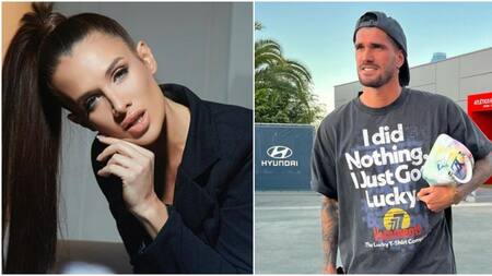 Camila Homs y Rodrigo de Paul. Fotos: Instagram.