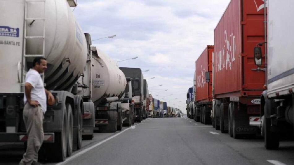 Transporte, camiones, protesta, NA