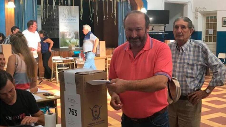 Elecciones en La Pampa, voto de Daniel Kroneberger