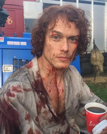 Terminaron de grabar Outlander. Foto Instagram @samheughan