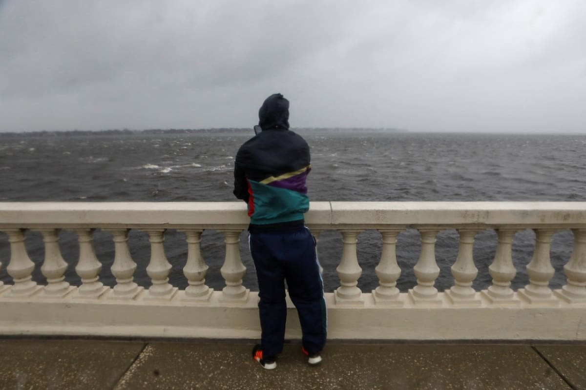 La llegada del huracán Milton a Tampa. Foto: Reuters.
