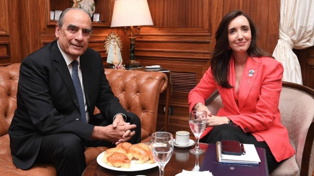 Guillermo Francos y Victoria Villarruel.