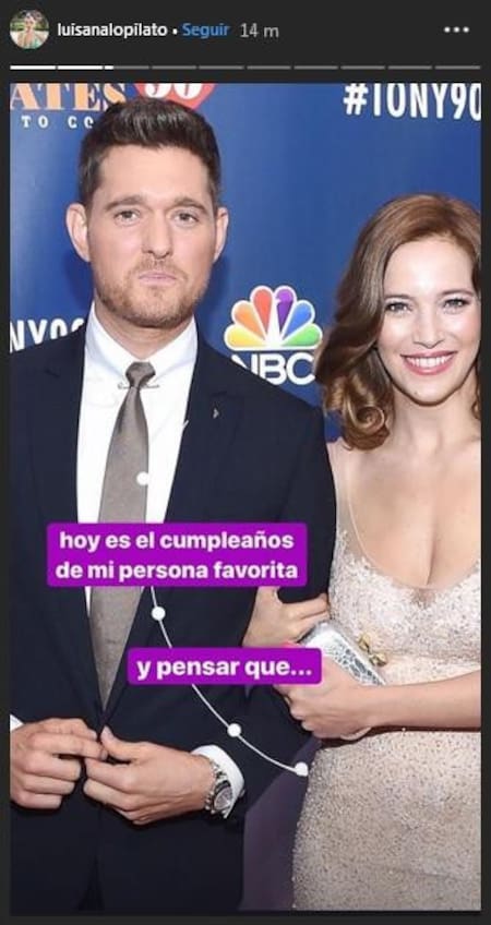 Luisana Lopilato y Michael Bublé