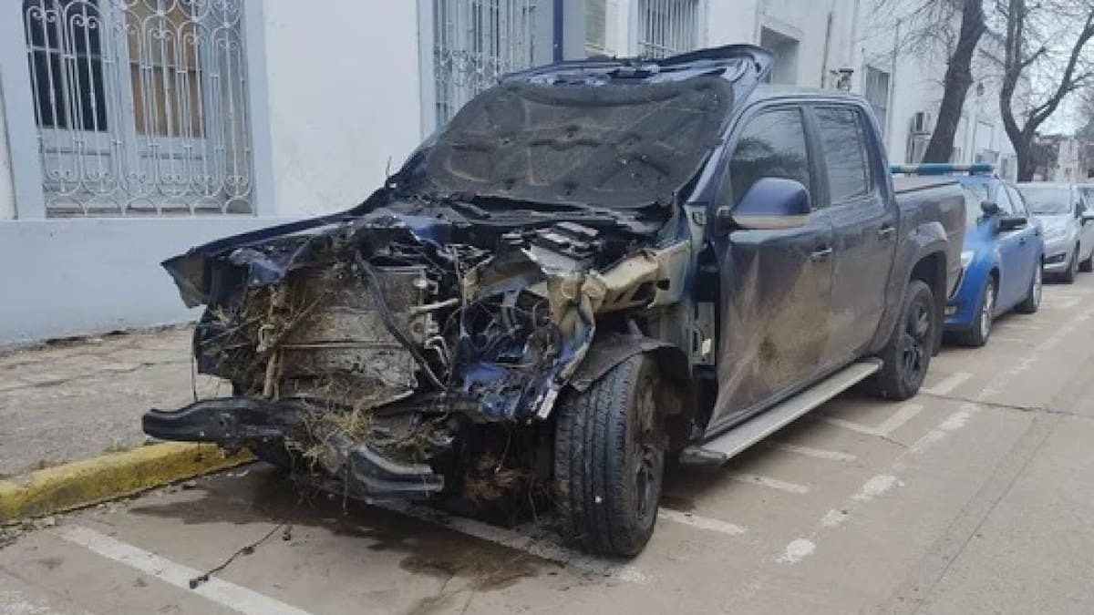Accidente de tránsito de Brian Farioli, futbolista de Colón. Foto: NA,