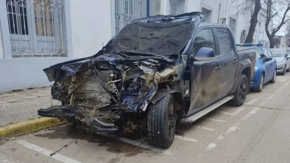 Accidente de tránsito de Brian Farioli, futbolista de Colón. Foto: NA,