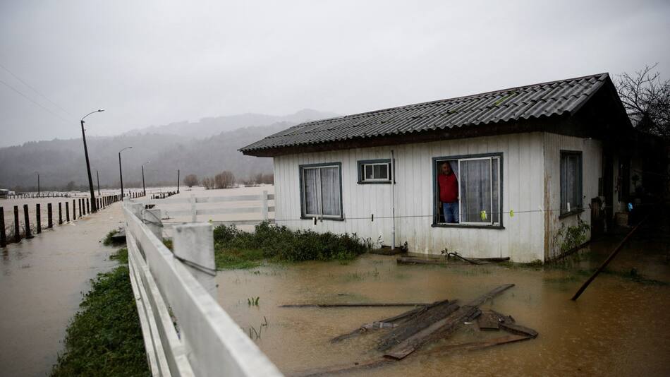 Inundaciones en Chile. Foto: Reuters