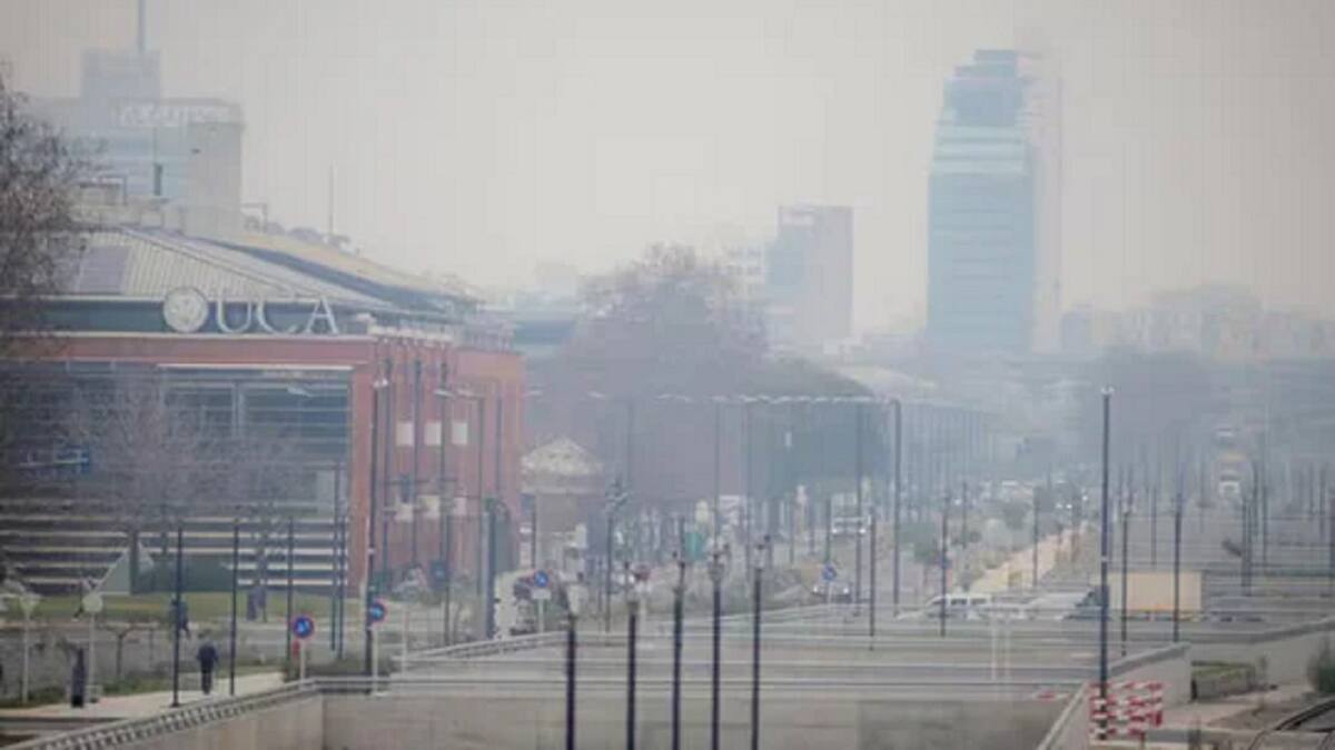 Humo en Buenos Aires. Foto: NA