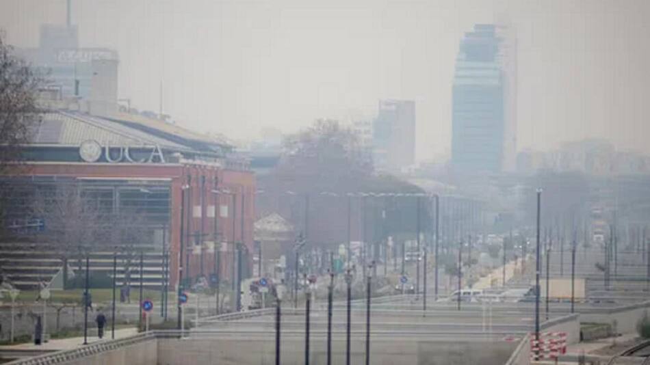 Humo en Buenos Aires. Foto: NA