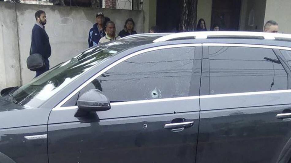 Crimen del financista, Quilmes, auto baleado