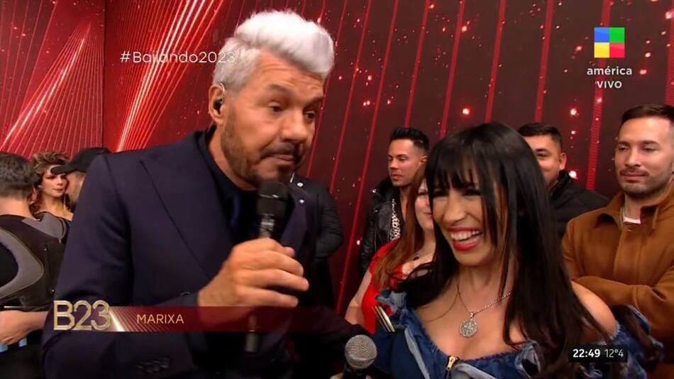 Marixa Balli en su paso por el Bailando 2023. Foto: Captura de pantalla.
