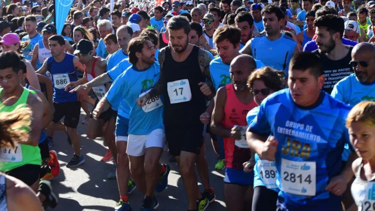 Marcelo Tinelli en una edición de la Maratón