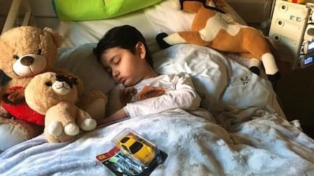 Agustín Vidal, pequeño con un tumor cerebral que deberá operarse en Estados Unidos