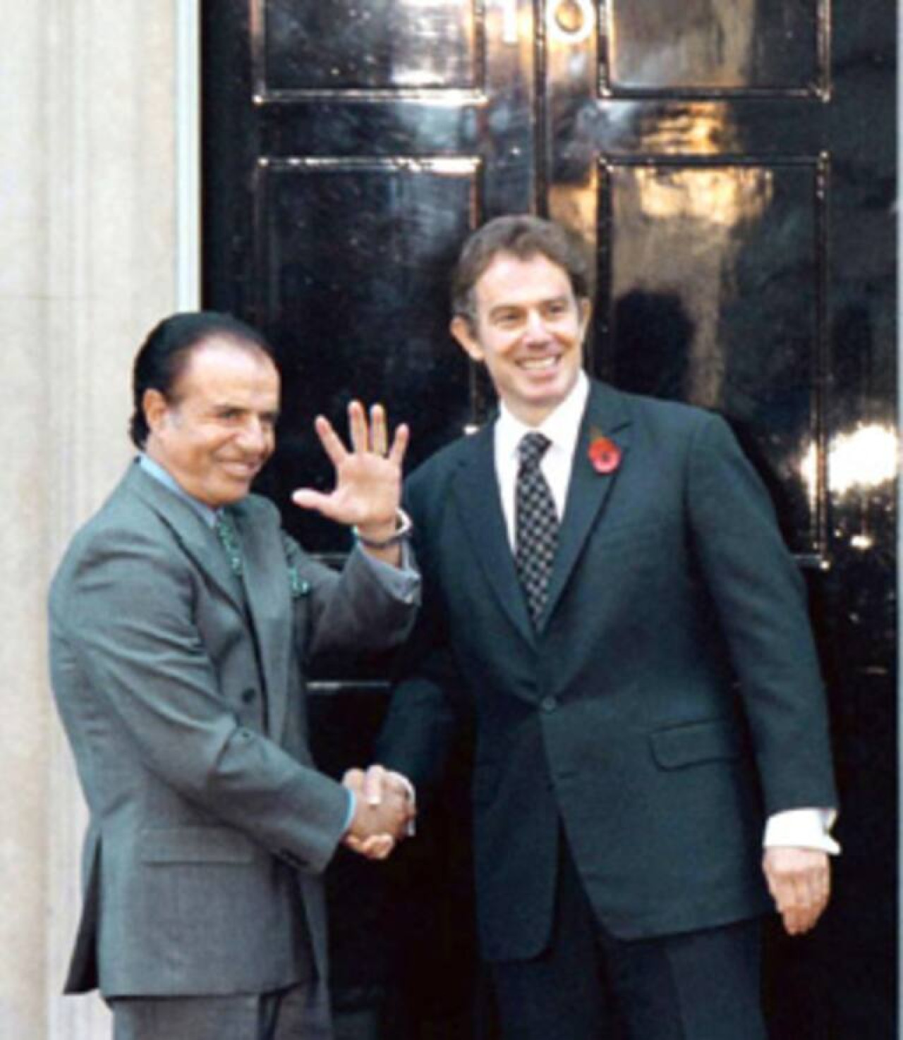 Tony Blair, Primer Ministro del Reino Unido y Carlos Menem Presidente de Argentina