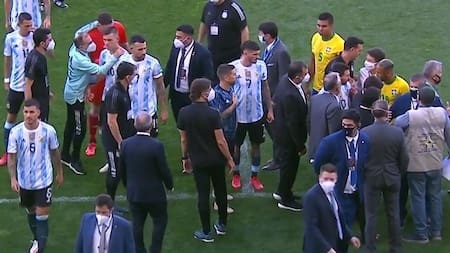 Selección Argentina vs. Selección de Brasil, suspensión, NA
