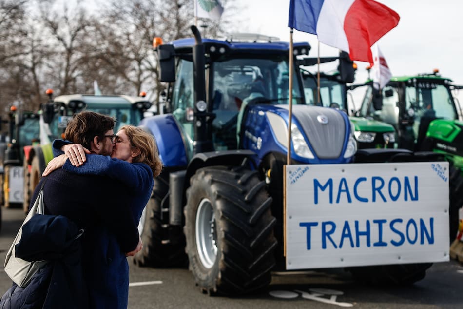 Protestas en Francia contra el acuerdo entre Mercosur y la Unión Europea.